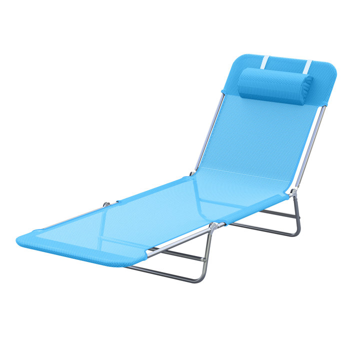 Symple Stuff Shelly Outdoor Metal Chaise Lounge & Reviews Wayfair